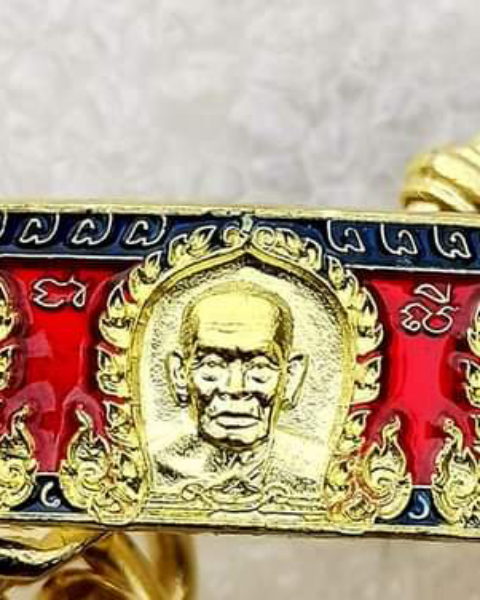 หลวงพ่อพัฒน์"เลสรวยเลือนขั้น"เนื้อทองทิพย์ลงยาแดงสวยสดๆ