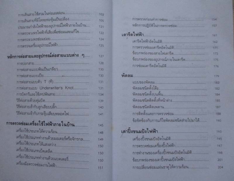 หนังสือ ซ่อมเครื่องใช้ไฟฟ้าและเดินสายไฟทั่วไป