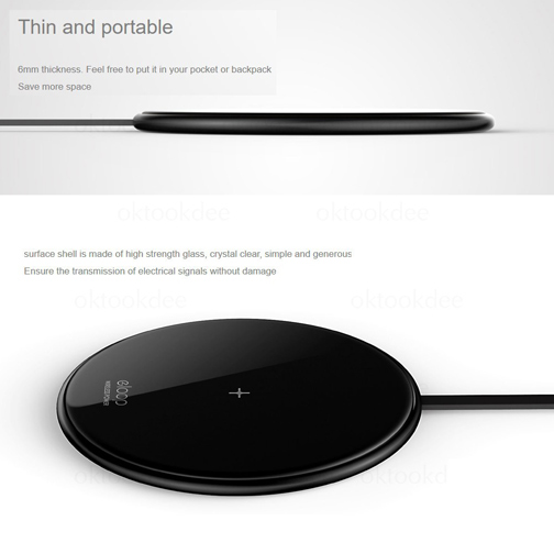 Eloop W1 ที่ชาร์จไร้สาย Quick Wireless Charger ของใหม่ แค่เอาเครื่องวางไม่ต้องเสียบชาร์จ