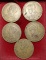 เหรียญ 25 สต 2493 สภาพใช้ 5 เหรียญ