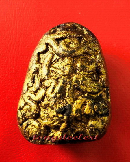 พระปิดตาทาบรอนซ์ทอง หลวงพ่อนารถ วัดศรีโลหะราษฏร์บำรุง หายาก สวยมากค่ะ