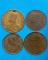 เหรียญ 25 50 สตางค์ ปี 2500 และ 2520 2523 รวม 4 เหรียญ