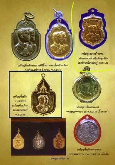 เหรียญ ภปร.ในหลวงร.9 -สมเด็จพระราชินี เสด็จพระราชดำเนิน ในงานตัดลูกนิมิตร วัดศรีจันทร์ประดิษฐ์