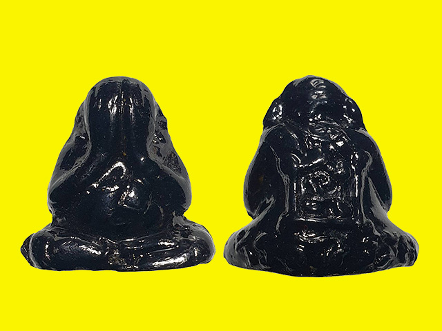 พระปิดตามหาเศรษฐี เนื้อผงไม้โพธิ์นิพพานอายุ1000 ปี ชุบรัก หลวงพ่อพูน วัดบ้านแพน อ.เสนา จ.อยุธยา