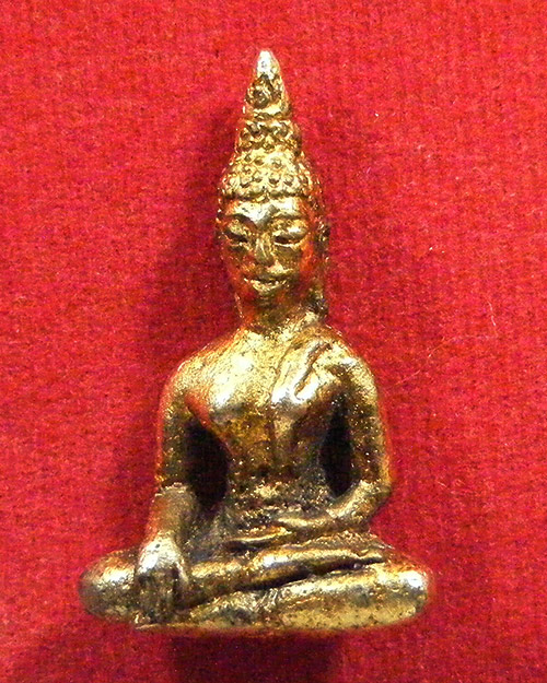   รูปหล่อพระพุทธ เนื้อกะไหล่ทอง ไม่ทราบที่