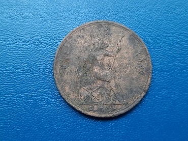 เหรียญ หนึ่งเซี่ยว ร.5-พระสยามเทวาธิราช ปี 122 พระเศียรตรง เดิมๆ