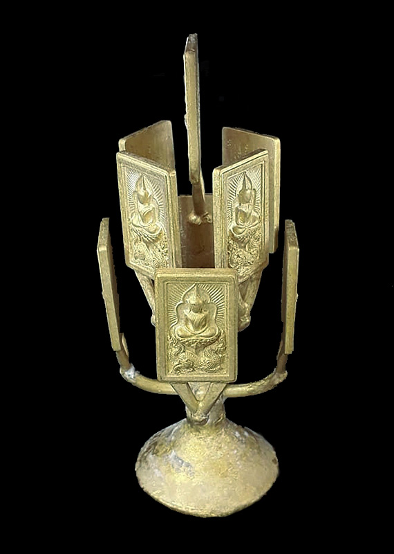 พระสมเด็จแหวกม่าน รุ่นอนันตทรัพย์ (แบบช่อ) พระอธิการใจ วัดพระยาญาติ จ.สมุทรสงคราม ปี2564