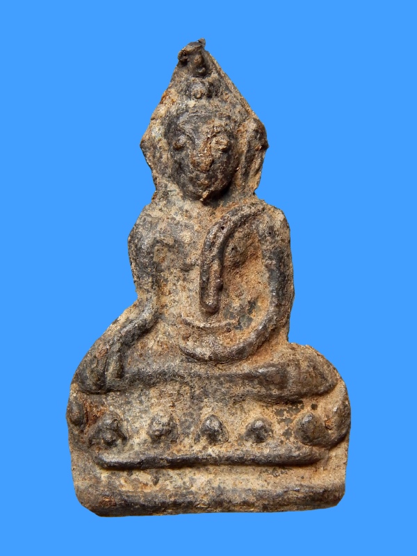 พระอู่ทองนั่ง บัวชั้นเดียว จ.กาญจนบุรี กรุวัดเทวสังฆาราม(วัดเหนือ) No.05