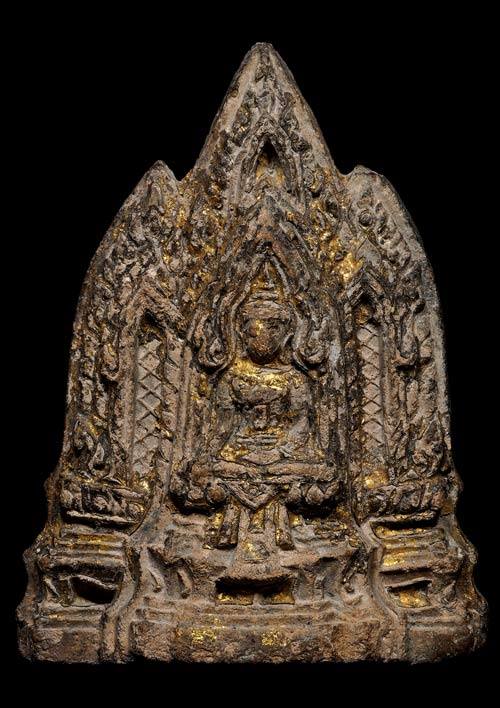ถูกสุด สะดุดใจ...พระโคนสมอ อยุธยา เนื้อดิน พิมพ์ซุ้มปราสาท สวยเดิม หายาก