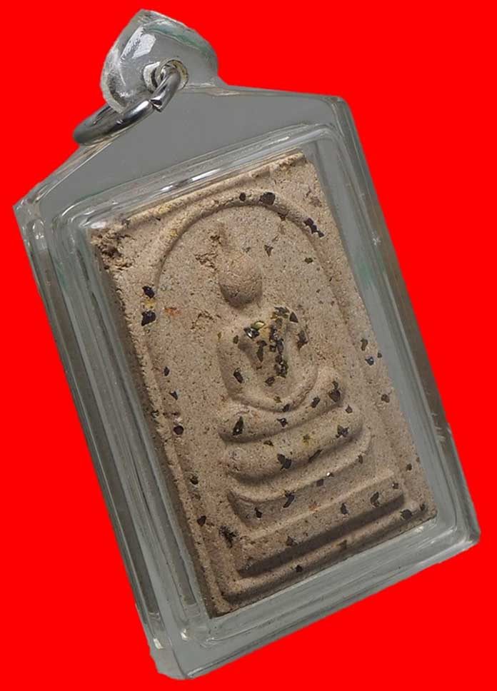พระสมเด็จวัดโนนผึ้ง เนื้อผงพุทธคุณ 108 ปี 2540 บล็อคเศียรกลม (พิมพ์จัมโบ้ ) 1ใน 100 องค์