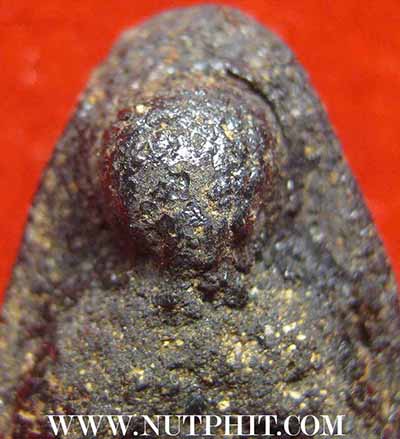 พระปิดตารุ่นแรก ลป.เหรียญ วัดหนองบัว กาญจนบุรี หลังกระดาษสา สวยสมบูรณ์+บัตรรับรองพระแท้*155