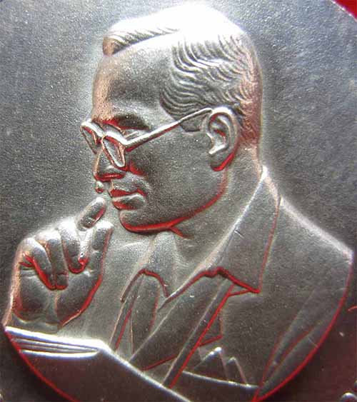 เหรียญพระมหาชนก เนื้อเงินบริสุทธิ์(99.99%) พ.ศ.๒๕๔๒ สวยกริ๊บยันกล่อง+บัตรรับรองพระแท้*193