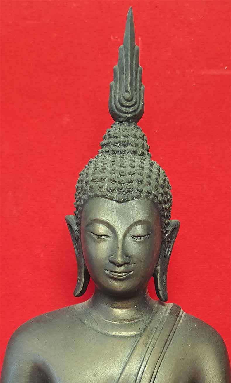 พระพุทธรูป ภปร.วัดบวรนิเวศราชวรวิหาร พ.ศ.๒๕๑๒+บัตรรับรองพระแท้*ส222