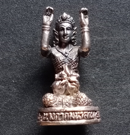 นางกวัก วัดนก เนื้อเงิน เคาะเดียว