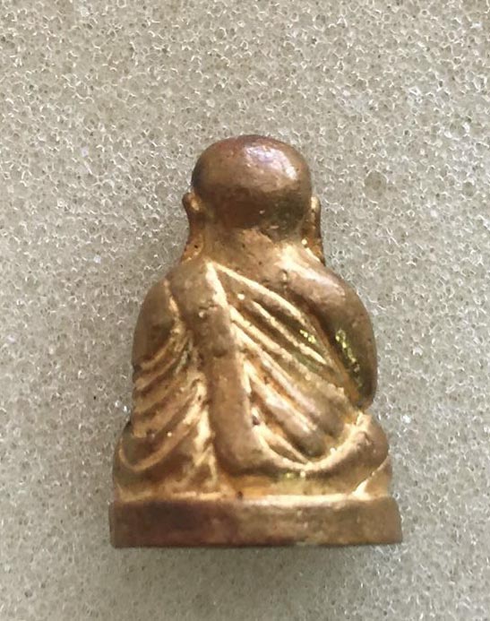 รูปหล่อเนื้อทองทิพย์ หลวงพ่อเงิน รุ่นสร้างพุทธอุทยาน จ.พิจิตร ปี 2553