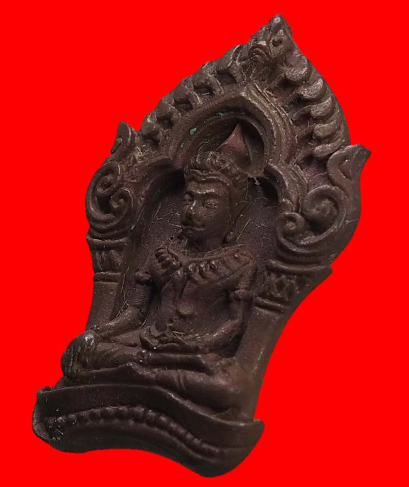 พระยอดขุนพลบ้านค่าย หลวงพ่อสาคร วัดหนองกรับ ระยอง เนื้อทองแดงแก่ชนวนสวยๆพร้อมกล่อง