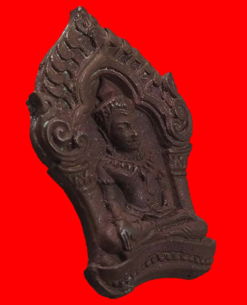 พระยอดขุนพลบ้านค่าย หลวงพ่อสาคร วัดหนองกรับ ระยอง เนื้อทองแดงแก่ชนวนสวยๆพร้อมกล่อง