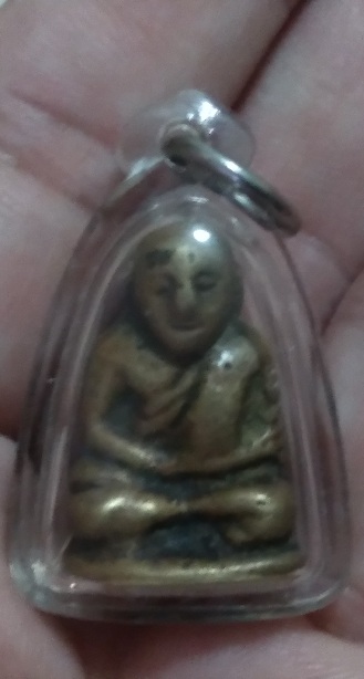 พระรูปหล่อหลวงพ่อเงินอาจารย์แจ๊ะ พิมพ์หน้านกฮูก สร้างปี2472