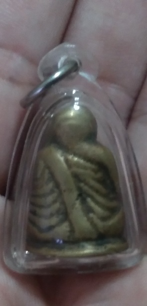 พระรูปหล่อหลวงพ่อเงินอาจารย์แจ๊ะ พิมพ์หน้านกฮูก สร้างปี2472