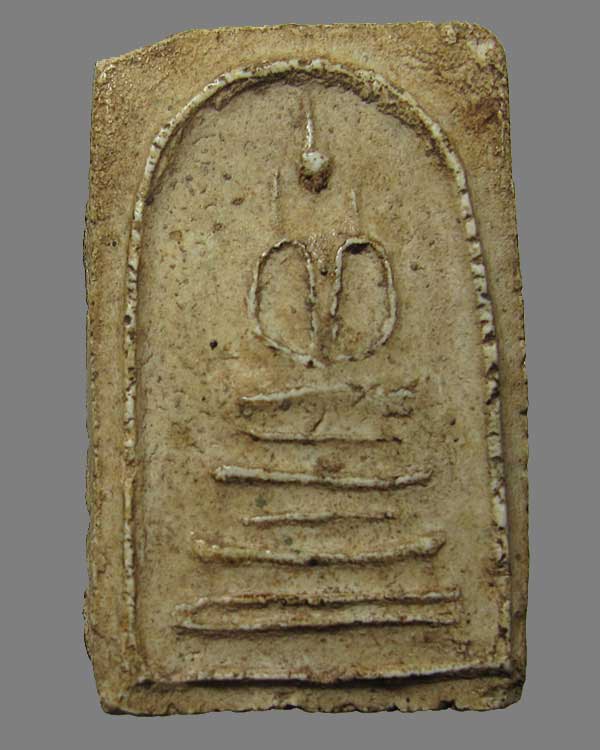 พระสมเด็จพิมพ์ฐานคู่ แขนกว้าง หลวงปู่ภู วัดอินทรวิหาร กทม.ยุคต้น