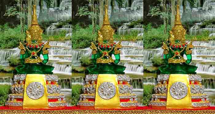 ***ยกชุด 3 องค์***พระแก้วมรกต พิมพ์ทรงเครื่องฤดูร้อน พิมพ์งานสมโภชน์ 200 ปี กรุงรัตนโกสินทร์ สวยงามม