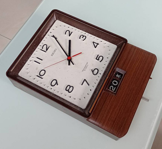 นาฬิกาแขวน SEIKO ของแท้ TRANSISTER 5JEWEL TTCX703 วินเทจ หายาก