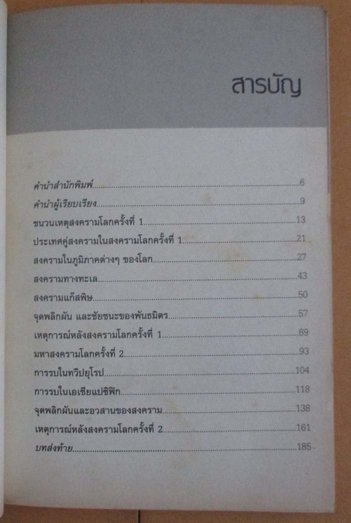 หนังสือ สงครามโลก 1-2 