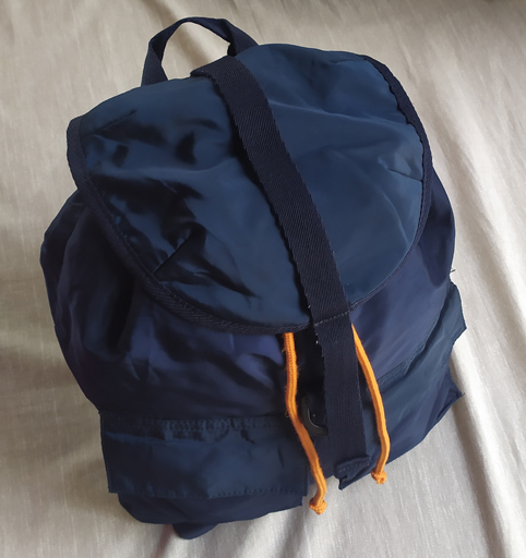 เป้ ZARA MAN ของแท้ สีน้ำเงิน ด้านในส้ม + เชือกส้ม สวยสุดๆ