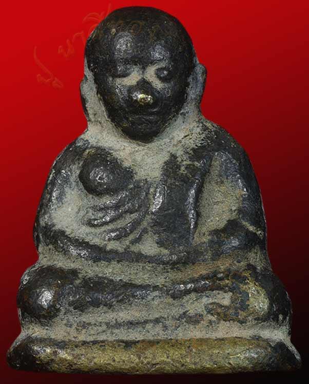 หล่อโบราณ หลวงพ่อเงิน วัดบางคลานใต้ รุ่นปืนแตก พิมพ์ไตรมาส เนื้อ โลหะพระบูชาและเทวรูปโบราณ ปี ๒๕๒๘  