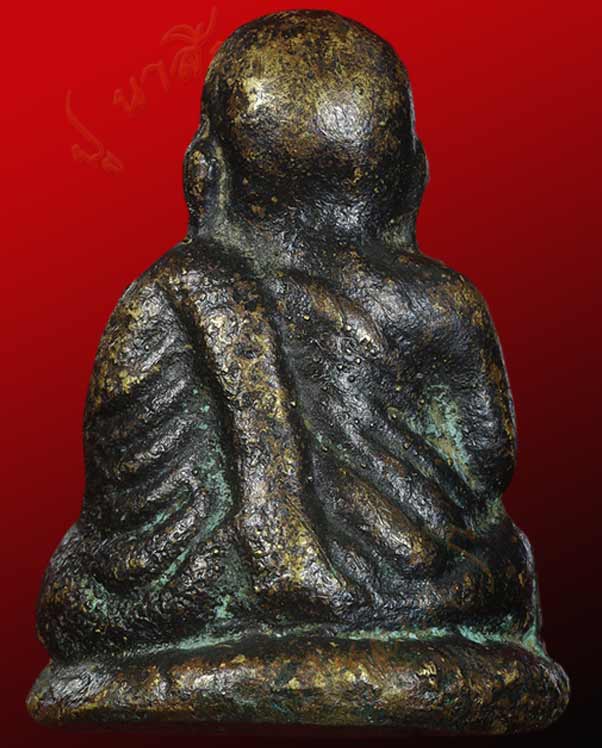 หล่อโบราณ หลวงพ่อเงิน วัดบางคลาน รุ่นปืนแตก พิมพ์นิยมเศียรโต เนื้อผสมพระพุทธรูปโบราณ จังหวัดพิจิตร 