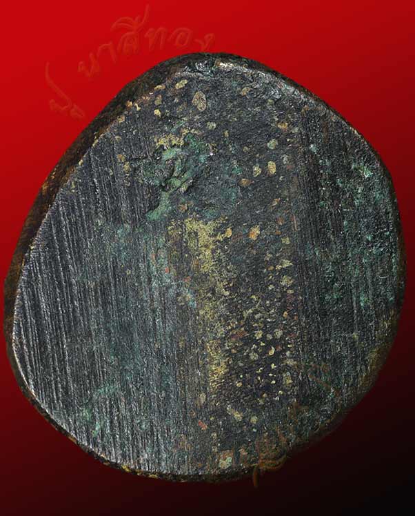 หล่อโบราณ หลวงพ่อเงิน วัดบางคลาน รุ่นปืนแตก พิมพ์นิยมเศียรโต เนื้อผสมพระพุทธรูปโบราณ จังหวัดพิจิตร 