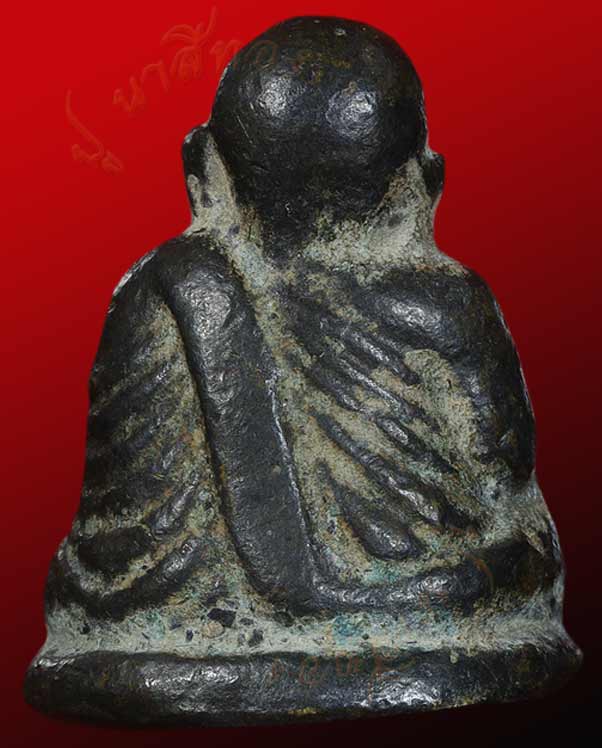 หล่อโบราณ หลวงพ่อเงิน วัดบางคลานใต้ รุ่นปืนแตก พิมพ์ไตรมาส เนื้อ โลหะพระบูชาและเทวรูปโบราณ ปี ๒๕๒๘  