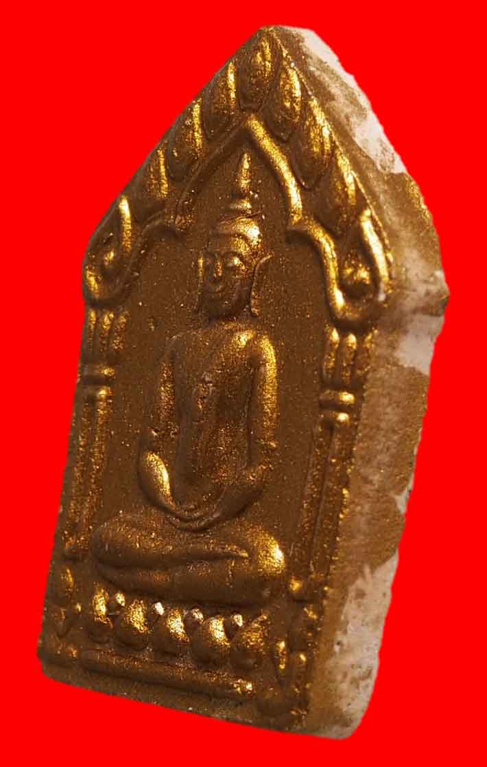 พระขุนแผนพรายกุมาร ปี46 เนื้อชมพู ทาทอง พิมพ์ใหญ่หลังตะกรุดเงินคู่ สวยงามตามภาพครับท่าน