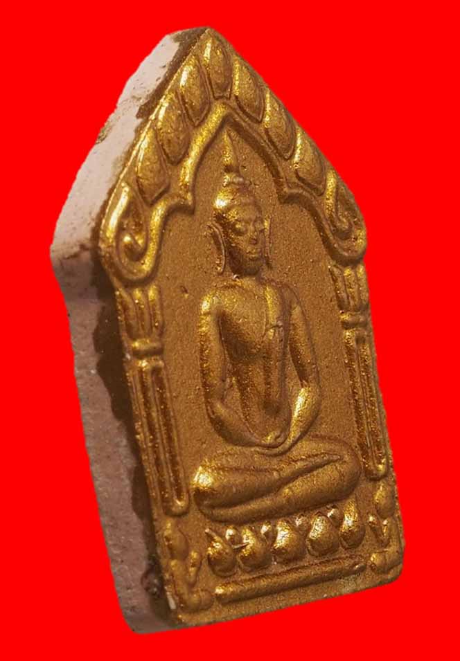 พระขุนแผนพรายกุมาร ปี46 เนื้อชมพู ทาทอง พิมพ์ใหญ่หลังตะกรุดเงินคู่ สวยงามตามภาพครับท่าน