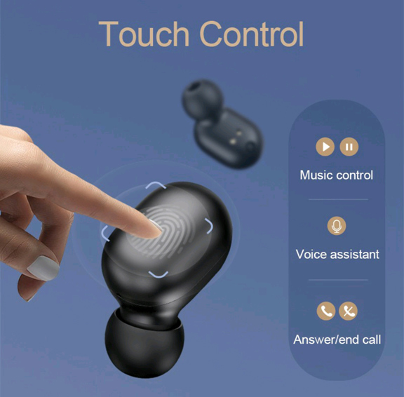 หูฟังไร้สาย Haylou gt1 pro บลูทูธ 5.0 (สีดํา) ของใหม่