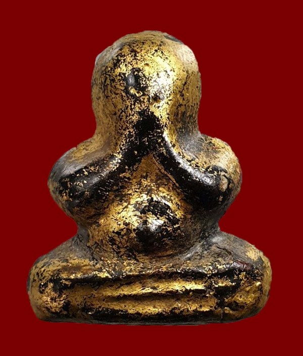 พระปิดตาพิมพิ์ตะพาบสะดือจุ่น หลวงพ่อทองสุข วัดสะพานสูง "รุ่นยุคต้น ปี2500"