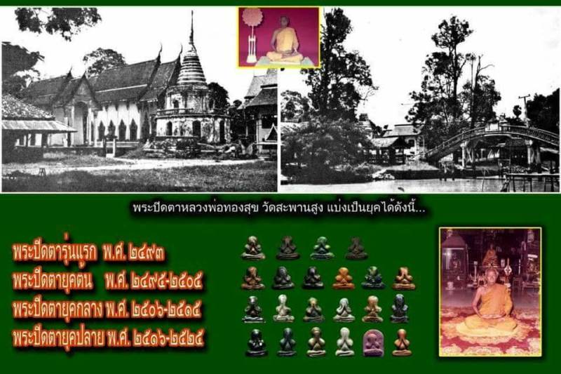 พระปิดตาพิมพิ์ตะพาบสะดือจุ่น หลวงพ่อทองสุข วัดสะพานสูง "รุ่นยุคต้น ปี2500"