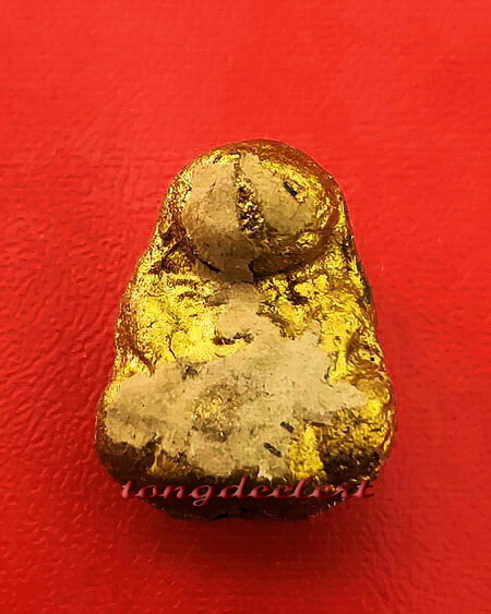 พระปิดตาเจ้าเงาะทาบรอนซ์ทอง หลวงพ่อนารถ วัดศรีโลหะราษฎร์บำรุง จ.กาญจนบุรี หายาก สวยมากค่ะ