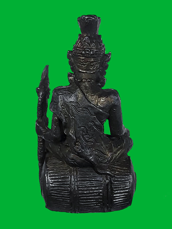 รูปหล่อฤาษีนั่งกลอง พระอธิการใจ ฐิตาจาโร วัดพระยาญาติ จ.สมุทรสงคราม ปี2552 เนื้อนวะ หมายเลข 66