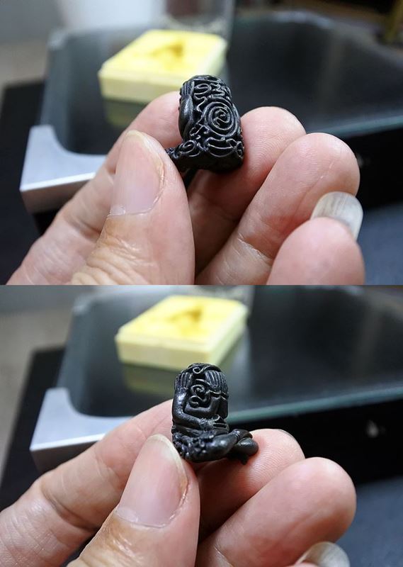 พระปิดตามหาอุตม์เขมโก หลวงพ่อเกษม ปี2518 เนื้อนวะ