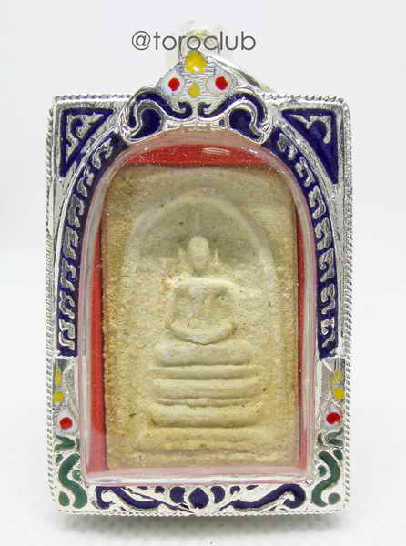 พระสมเด็จบางขุนพรหม พิมพ์ฐานแซมเเช่น้ำมนต์ รุ่นย้อนยุค พิธีพุทธาภิเษก ณ.วัดบางขุนพรหม 3 มีนาคม 2547