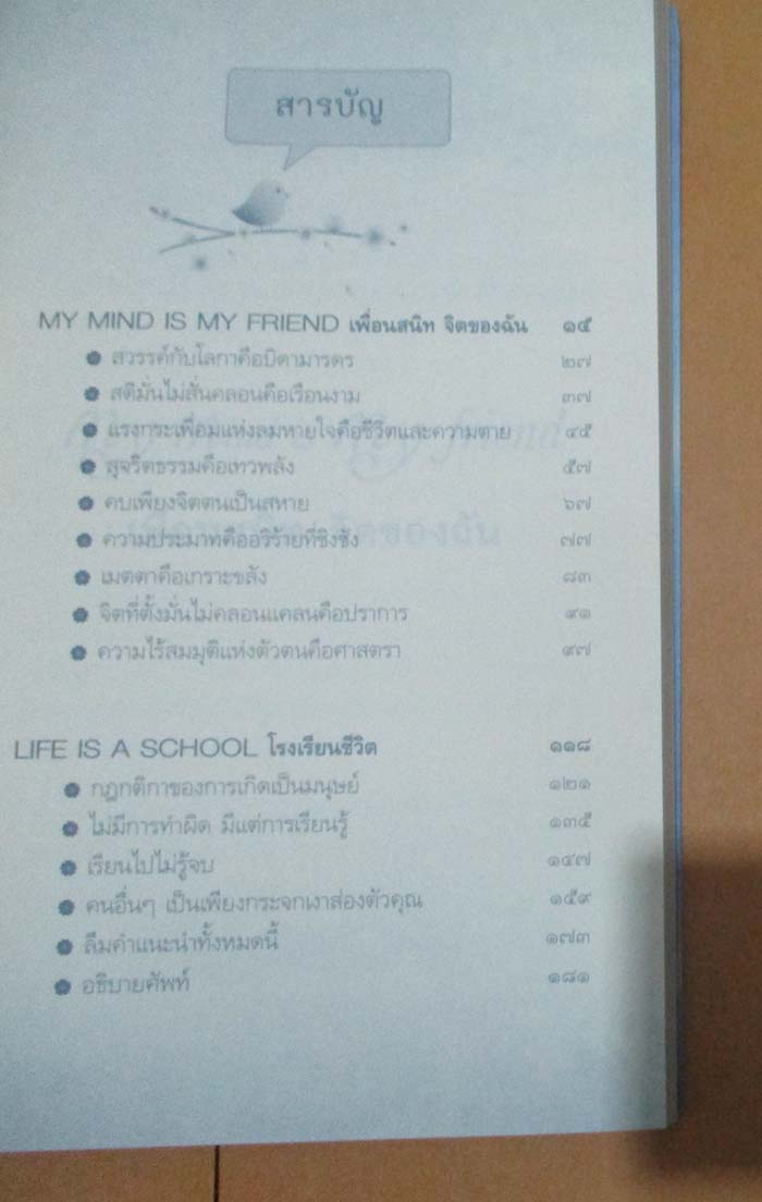 	 หนังสือ เพื่อนสนิทจิตของฉัน