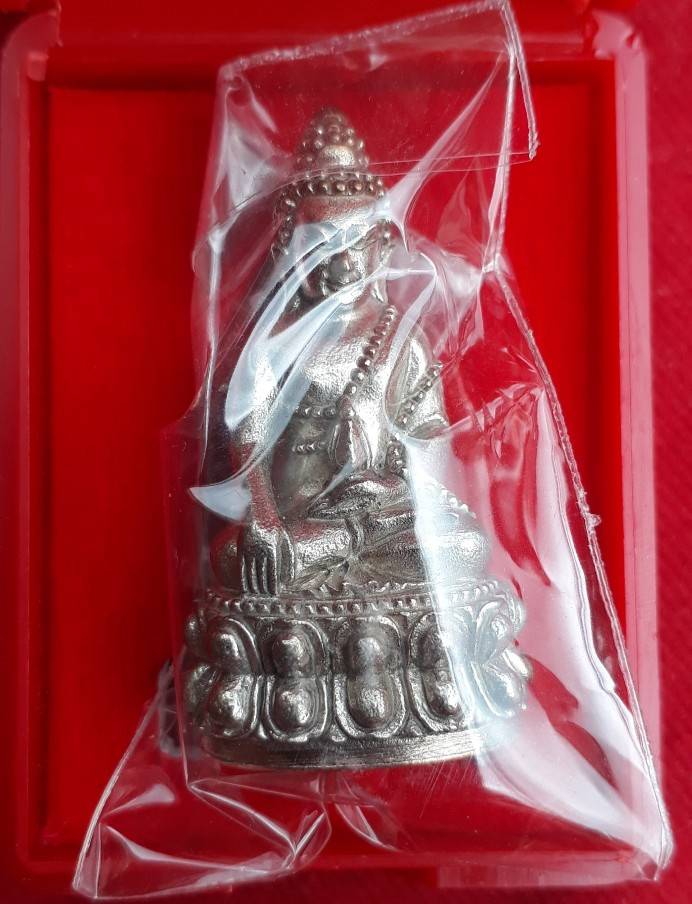 พระกริ่งรวยทันใจ หลวงปู่บุญมา สำนักสงฆ์เขาแก้วทอง (อัลปาก้าปิดก้นทองแดง)
