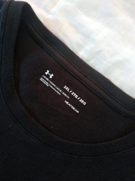 เสื้อ UNDER ARMOUR ไซส์ใหญ่ สีดำ ของแท้