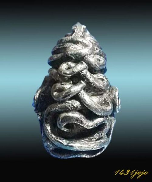 พระปิดตาในครรภ์ เนื้อปัญจะโลหะพรายเงิน พ่อท่านเขียว วัดห้วยเงาะ รุ่นอุปถัมภ์กลันตัน 54