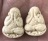 ((เคาะเดียวแดง)) พระผงปิดตาหลังยันต์ หลวงปู่ทิม วัดพระขาว อยุธยา ทีเดียว 2 องค์