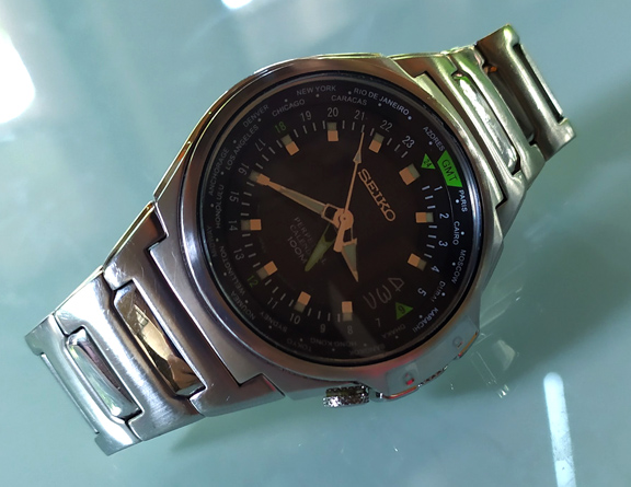 SEIKO ของแท้ SLT099 Primer รุ่นหายาก GMT Criteria Perpetual Calendar 8F56
