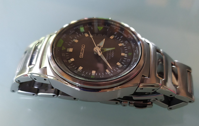 SEIKO ของแท้ SLT099 Primer รุ่นหายาก GMT Criteria Perpetual Calendar 8F56
