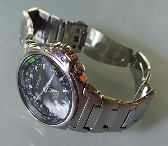 SEIKO ของแท้ SLT099 Primer รุ่นหายาก GMT Criteria Perpetual Calendar 8F56