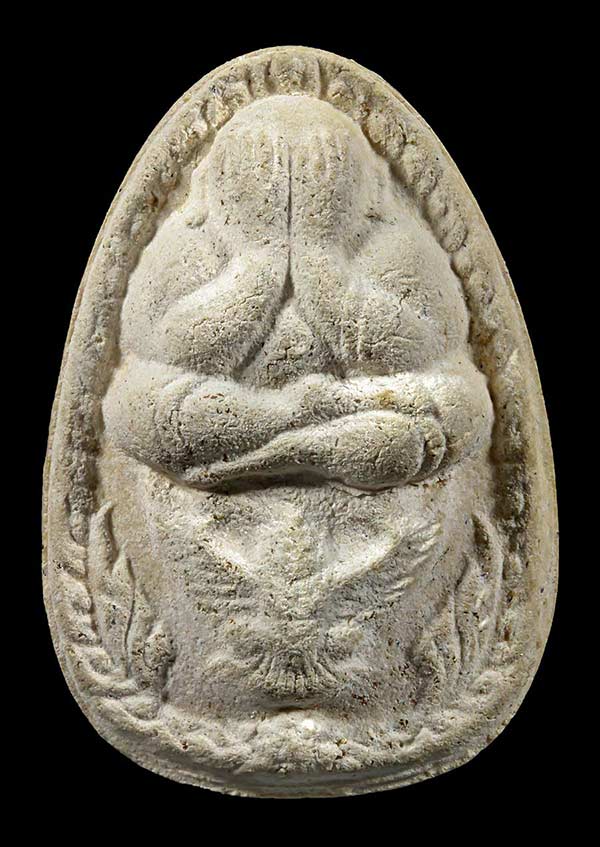 พระปิดตามหาลาภทรงครุฑ พิมพ์พิเศษ วัดทุ่งสีกัน ปี 2518 สภาพส วย